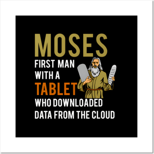 Jewish Passover Moses Tablet Data Cloud Computing Posters and Art